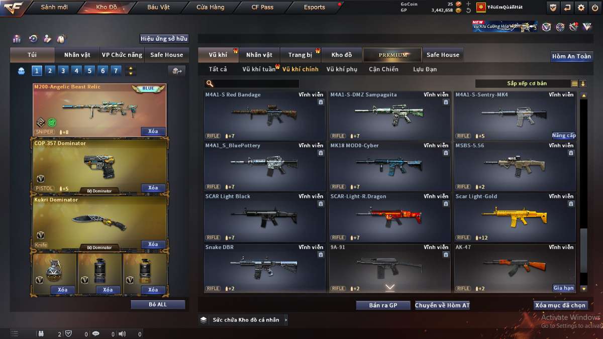 shop acc cf uy tin gia re